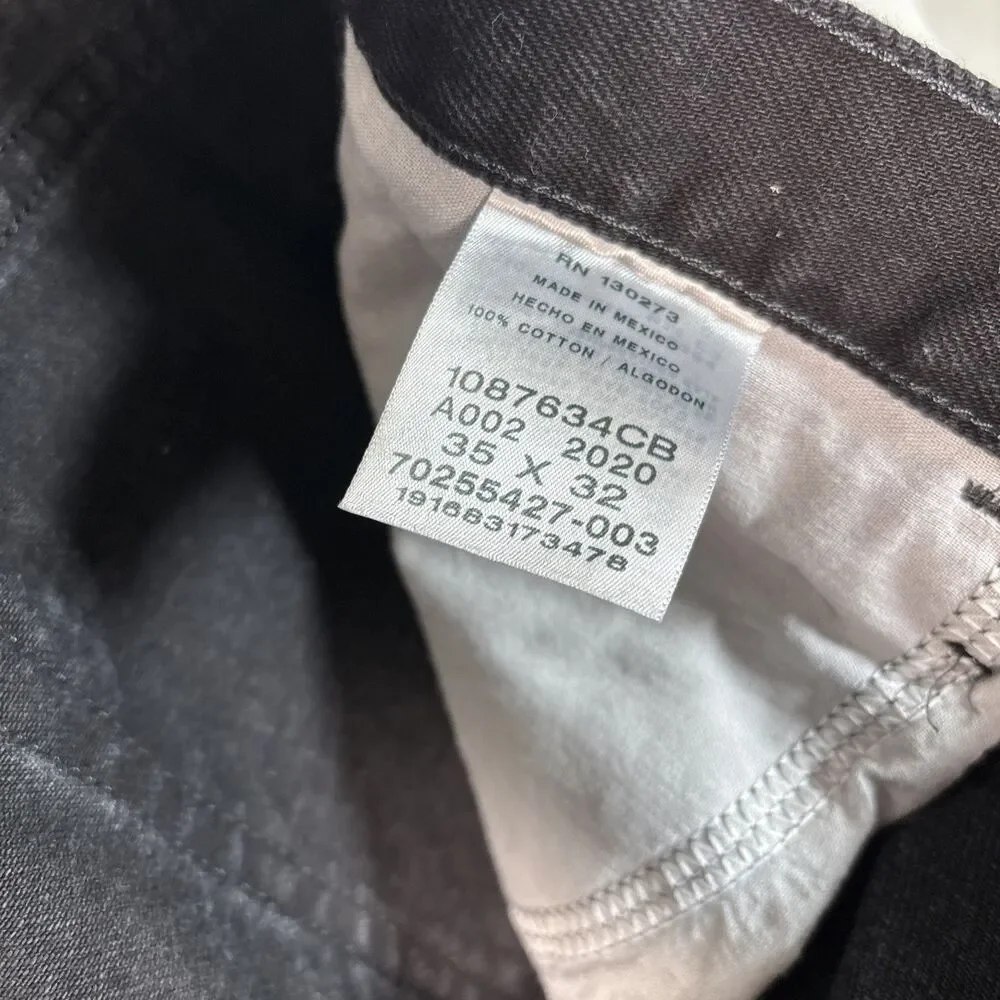 Rustler Jeans Men’s 35x32 Black  Denim 100% Cotton